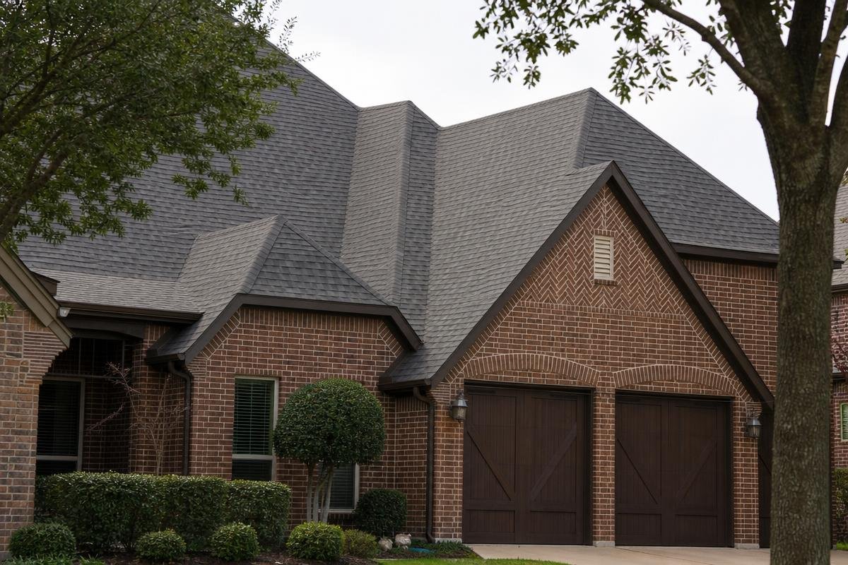 new roof increasing home value on a residential property in Allen TX