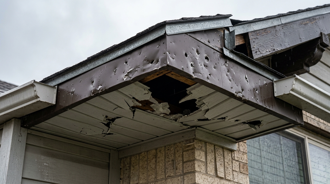 How Texas Weather Damages Soffit and Fascia