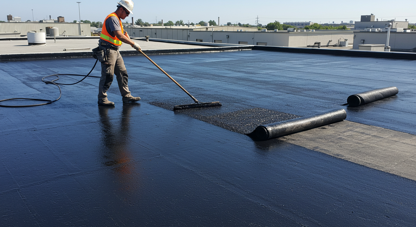 Built up roofing