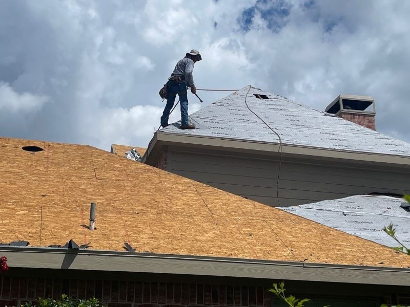 Built-Up Roofing Construction — Flat Roofing Services in Allen, TX project in North Texas