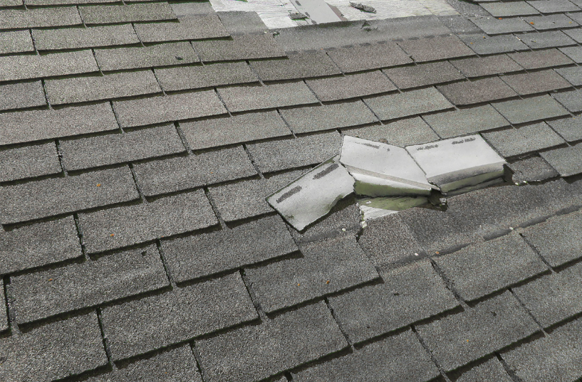 roof shingle hail damage